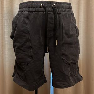 Athlux Women’s Small 4-6 Faded Black Elastic Waist Shorts with Pockets